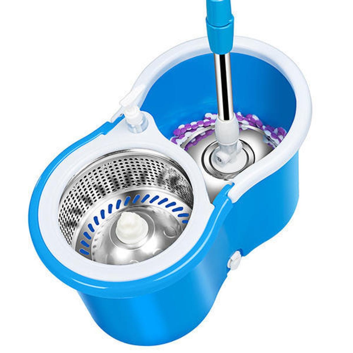 360° Spin Mop with Stainless Steel Bucket