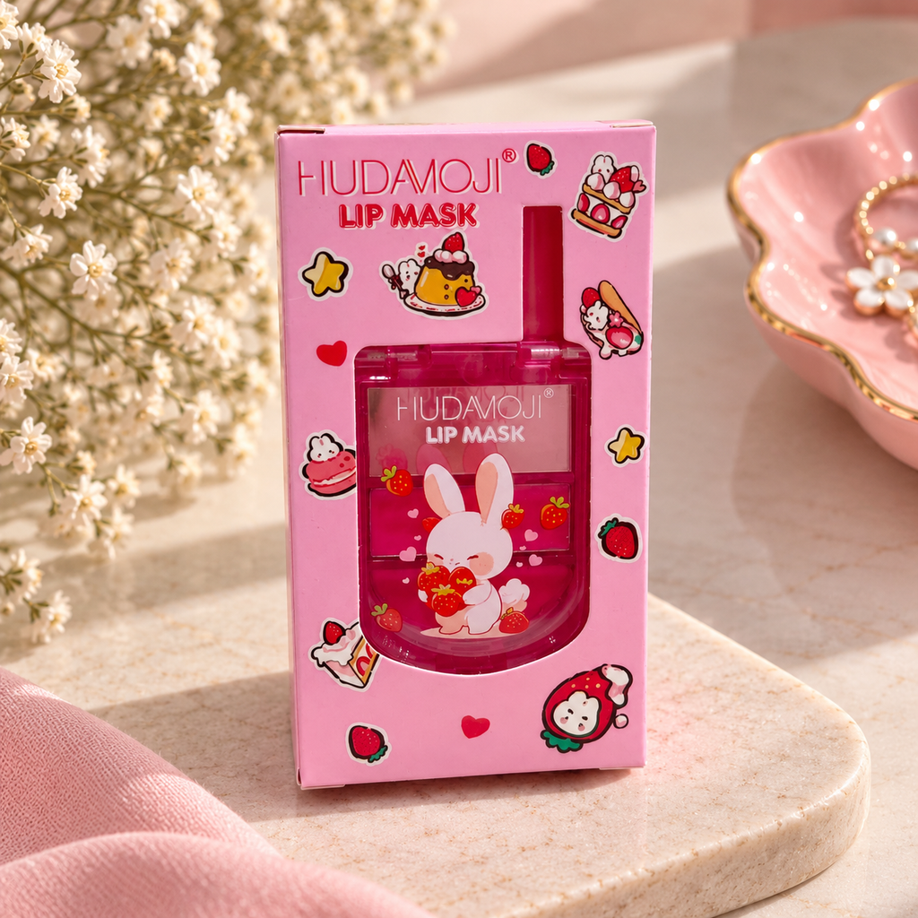 HUDAMOJI Strawberry Bunny Lip Mask