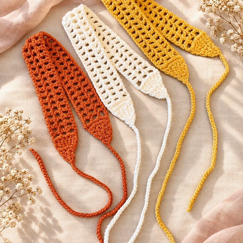 Crochet Tie Headband – Purely Handmade