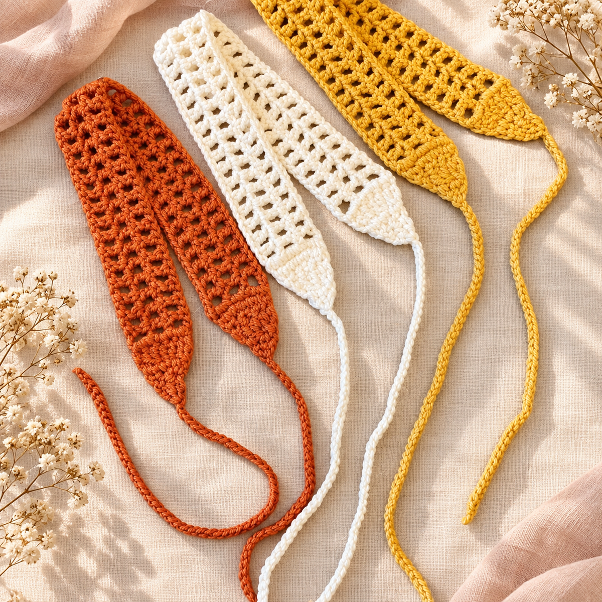 Crochet Tie Headband – Purely Handmade