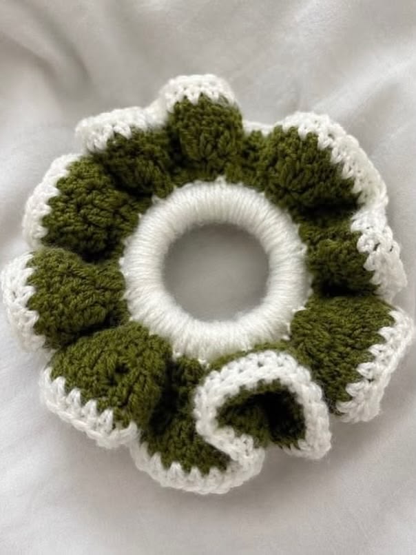 Handmade Crochet Scrunchies – Soft & Stylish Hair Ties