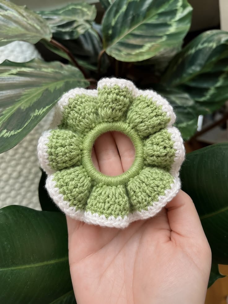 Handmade Crochet Scrunchies – Soft & Stylish Hair Ties