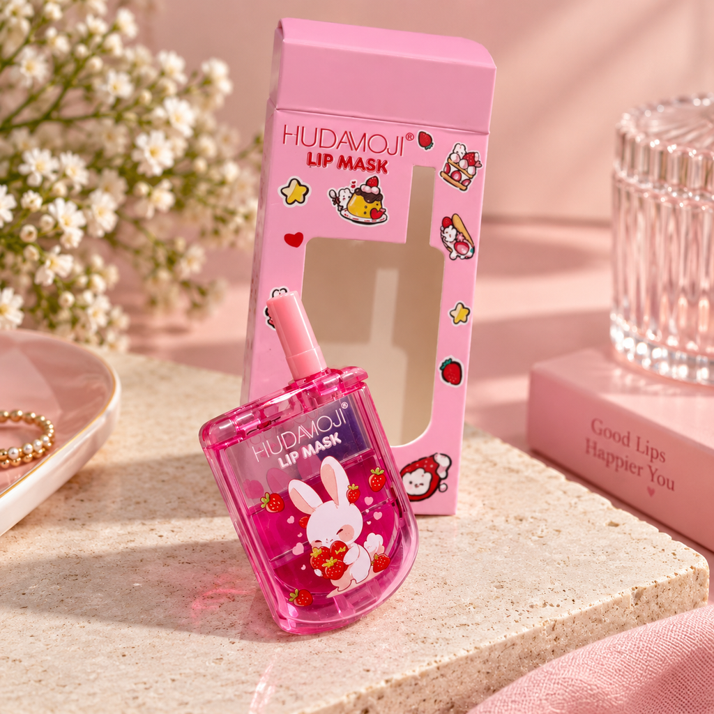 HUDAMOJI Strawberry Bunny Lip Mask