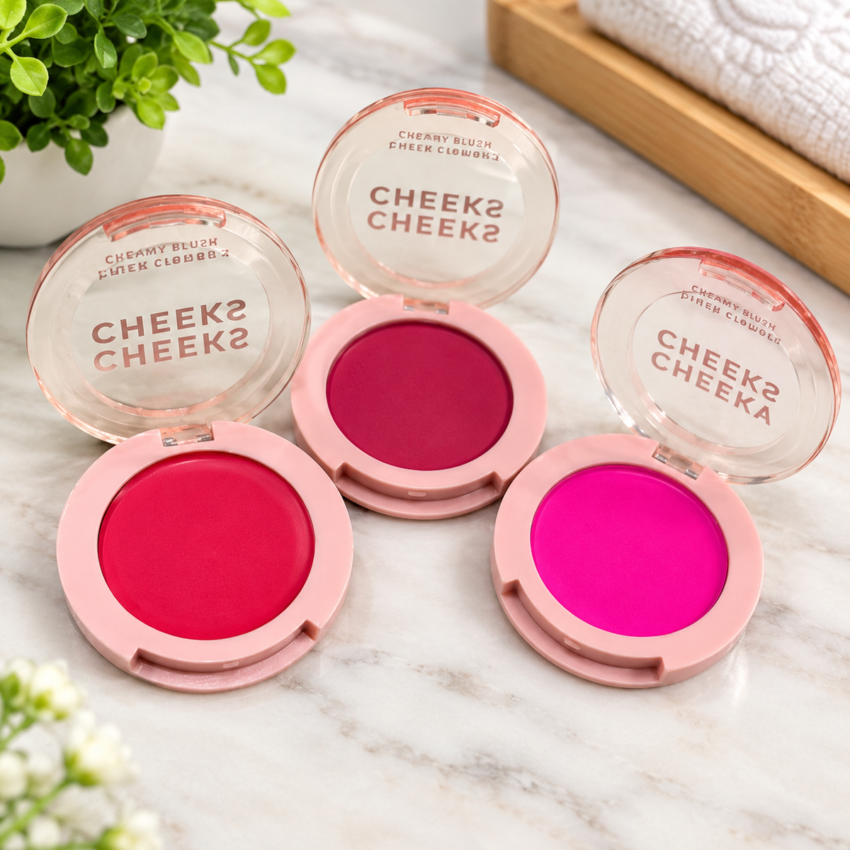 RubyRose Creamy Cheeks Blush (Pack of 3)