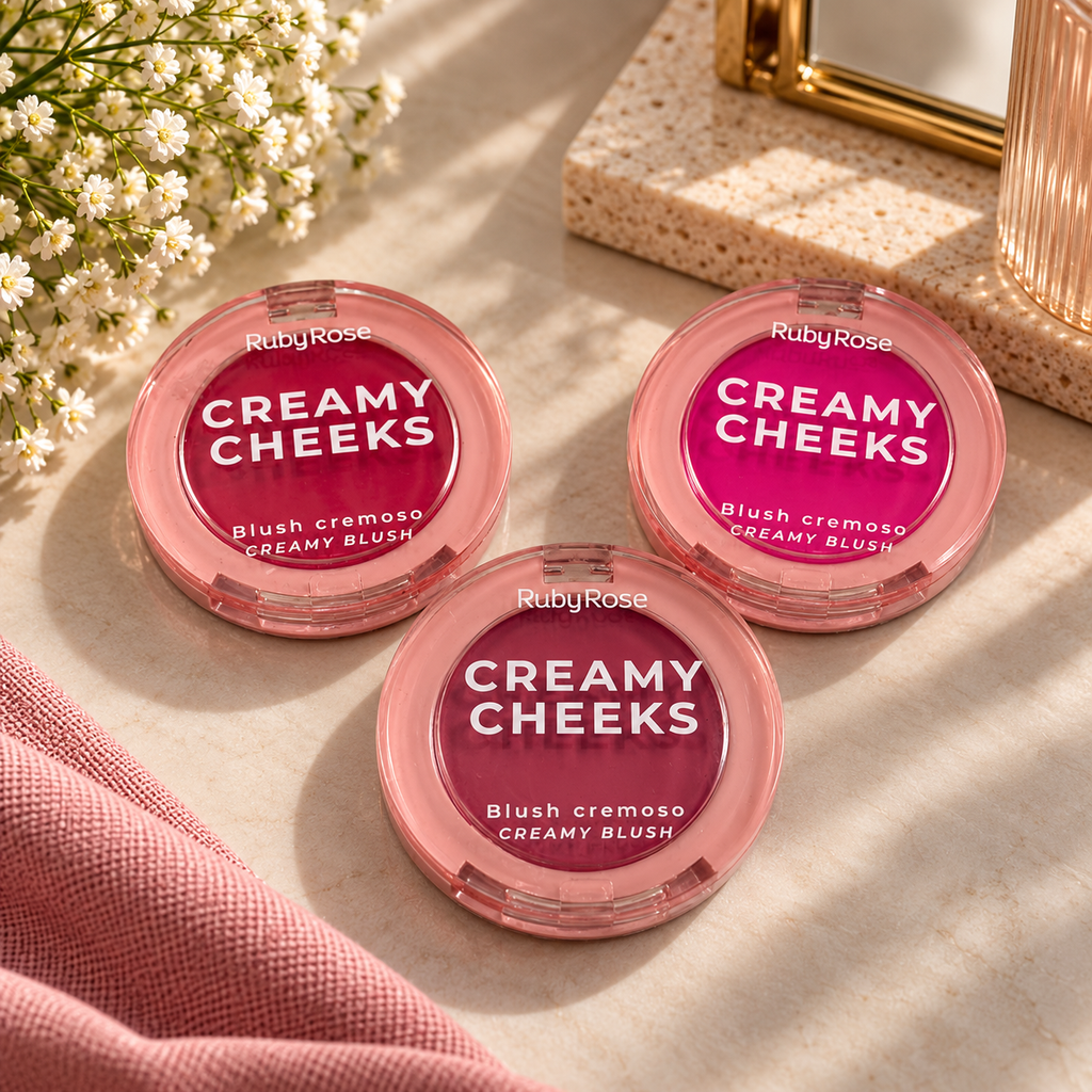 RubyRose Creamy Cheeks Blush (Pack of 3)